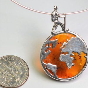 Baltic Amber Hiker on Top of the World